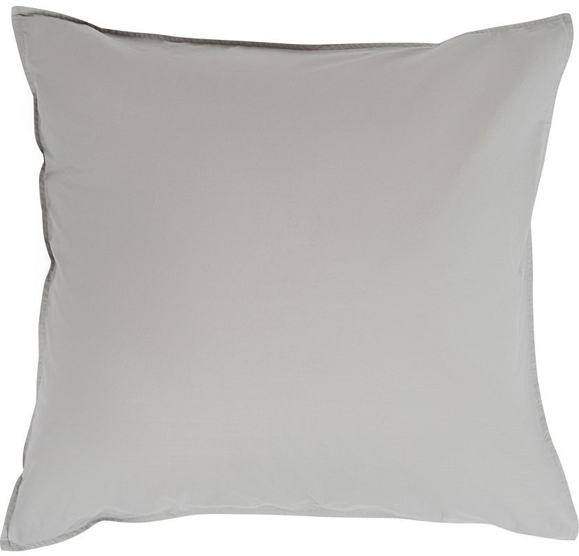 Набор из двух наволочек серого цвета из органического стираного хлопка из коллекции essential, 70х70 см (69384)