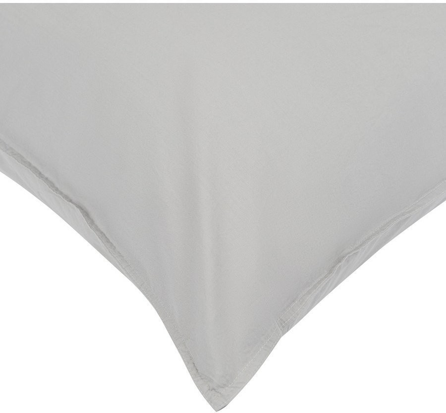 Набор из двух наволочек серого цвета из органического стираного хлопка из коллекции essential, 70х70 см (69384)