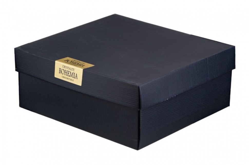 Набор для водки 7 пр."квадро":штоф+6 стопок 400/55 мл. высота=25/6 см. Crystal Bohemia (669-210)