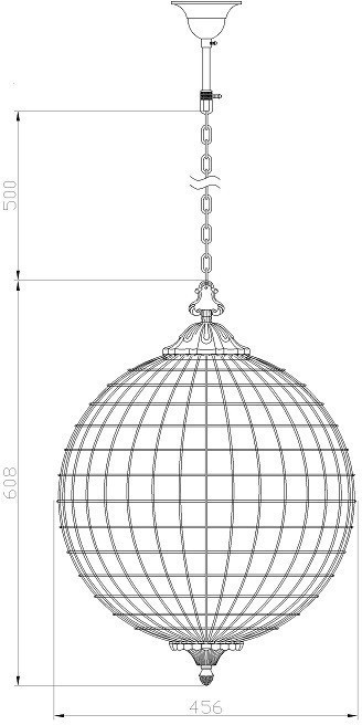 Светильник потолочный 60*45см (00002999)