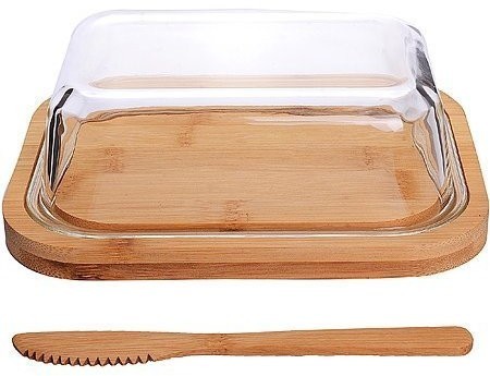 Масленка для сливочного масла с крышкой и ножом MAYER BOCH (30669)