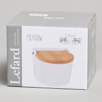 Банка для соли с дер.крышкой lefard &quot;muse&quot; 11,5*11*9,5 см 450 мл (587-238)