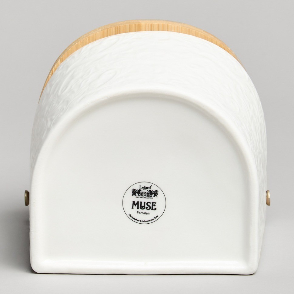 Банка для соли с дер.крышкой lefard "muse" 11,5*11*9,5 см 450 мл (587-238)