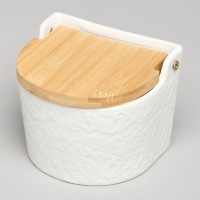 Банка для соли с дер.крышкой lefard &quot;muse&quot; 11,5*11*9,5 см 450 мл (587-238)