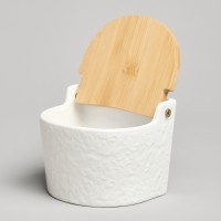 Банка для соли с дер.крышкой lefard &quot;muse&quot; 11,5*11*9,5 см 450 мл (587-238)