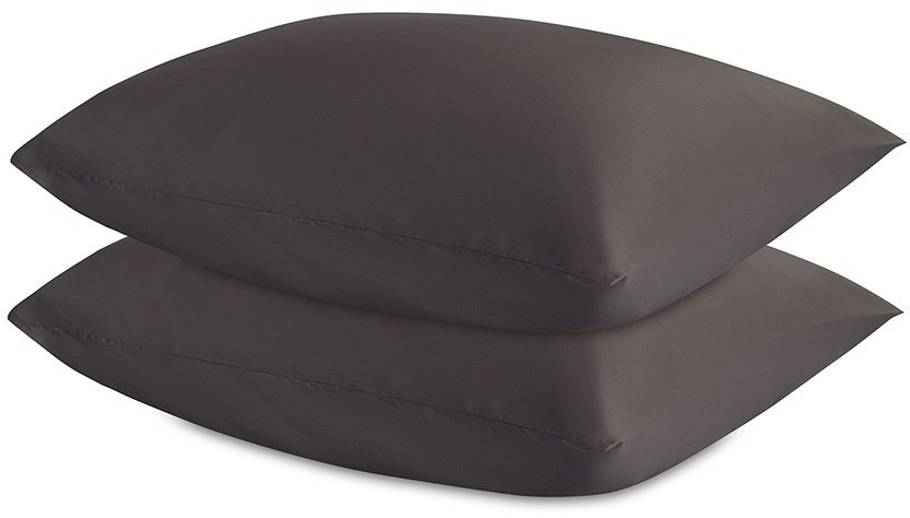 Набор наволочек из премиального сатина темно-серого цвета из коллекции essential, 50х70 см (78472)
