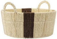 Корзина плетеная круглая bodhran chocolate из коллекции ethnic, размер s (77221)