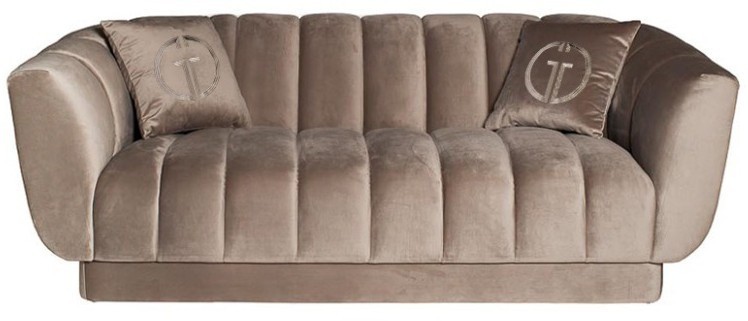 Диван двухместный велюр серый 182*95*74см (TT-00013314)