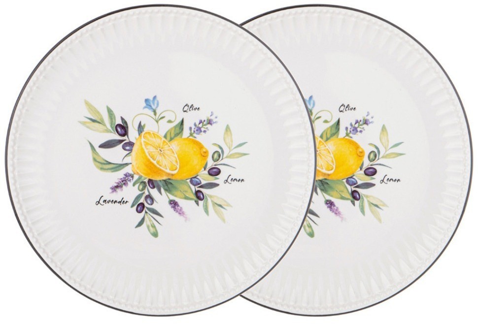 Набор тарелок закусочных lefard "kitchen passions" 2 шт. 21*1,8 см (189-472)