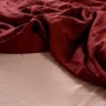 Пододеяльник изо льна бордового цвета essential, 200х200 см (63311)
