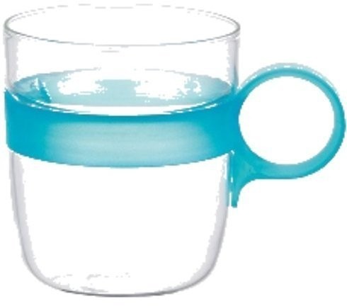 Кружка 21685, Стекло, пластик, blue, KINTO