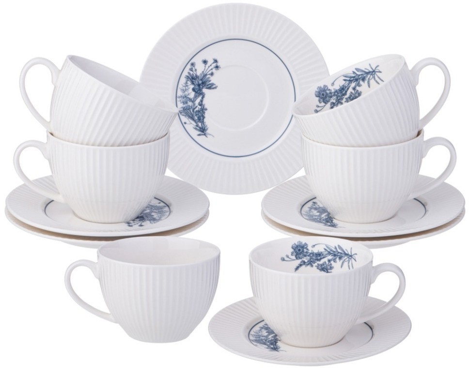 Чайный набор lefard "royal blue" на 6 пер. 12 пр. 270 мл (425-101)