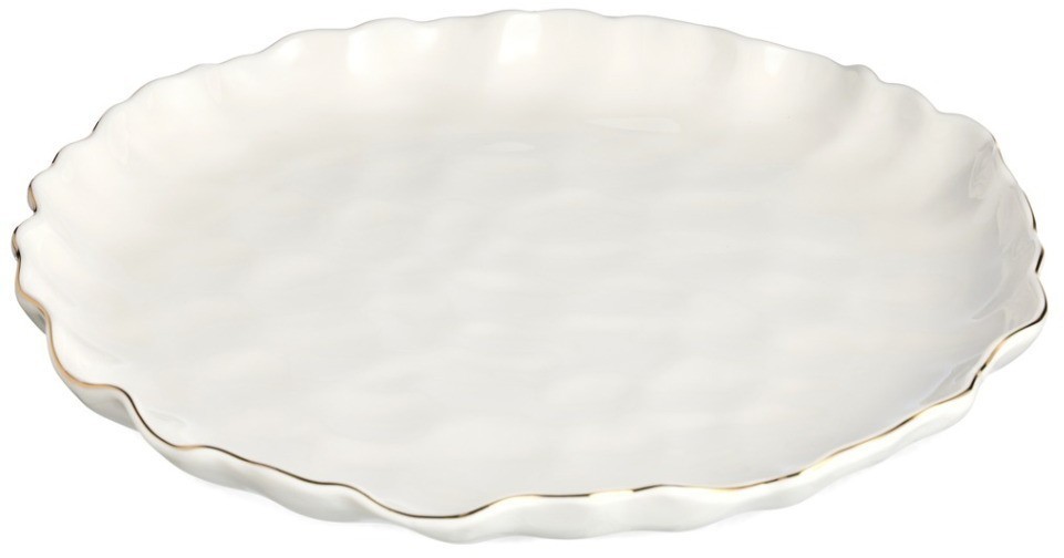 Набор тарелок обеденных lefard "charm" 2 шт., 26,5*3 см (с золотой линией) (779-363)