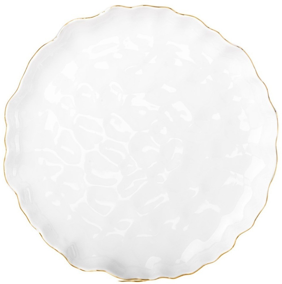 Набор тарелок обеденных lefard "charm" 2 шт., 26,5*3 см (с золотой линией) (779-363)