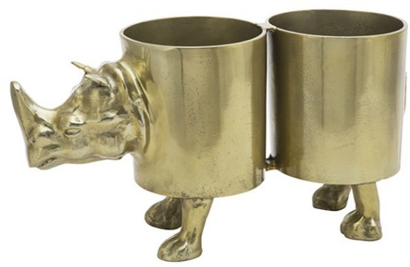 Емкость для охлаждения вина E406, металл, Antique brass, ROOMERS FURNITURE