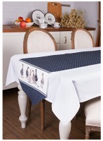 Дорожка на стол &quot;family farm&quot;, 45х188см,синий,100% хлопок,твил,пропитка Lefard (850-742-3)