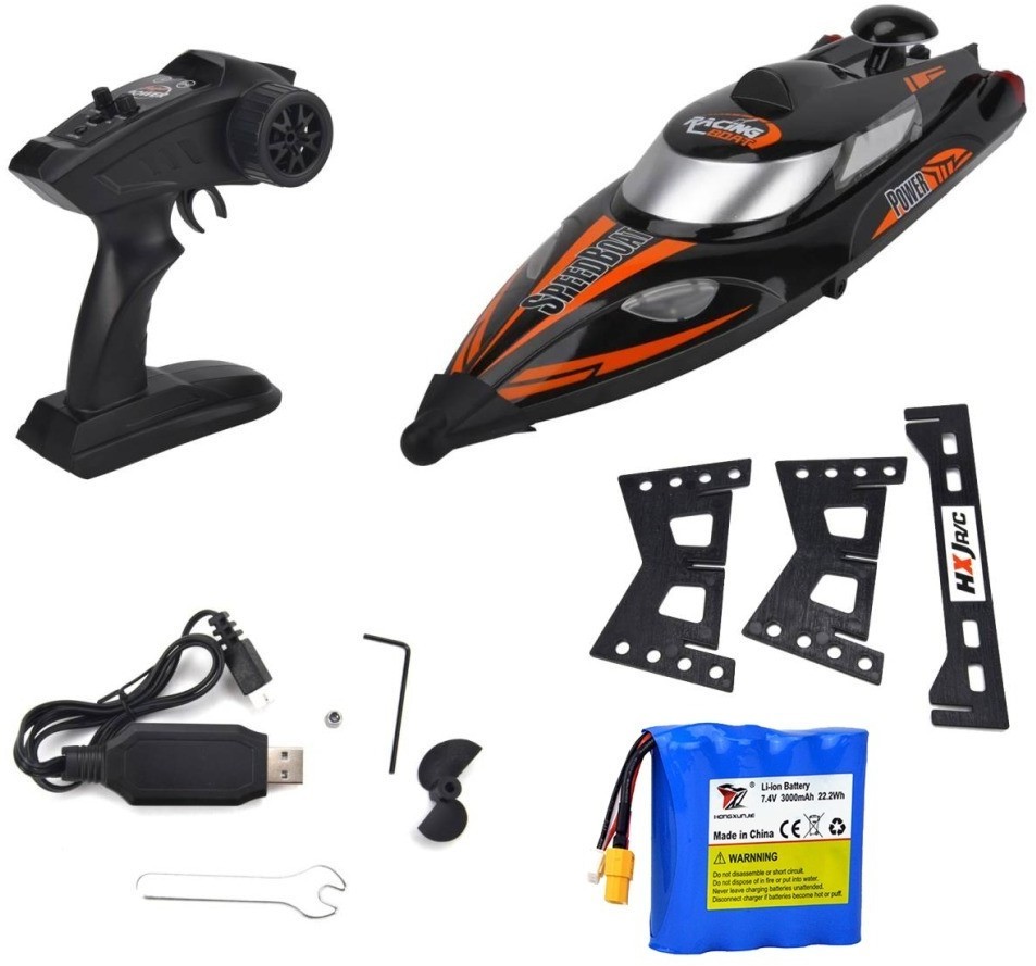 Радиоуправляемый катер (47 см, 35 км/ч, акб 3000 mAh) (HJ810B-A1)