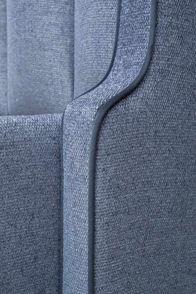 Кровать Odry c подъем.мех. шенилл синий Natur Sin 206*220*120 (TT-00016525)