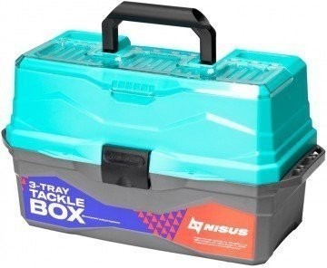 Ящик для снастей Nisus Tackle Box трехполочный бирюзовый N-TB-3-Т (67175)