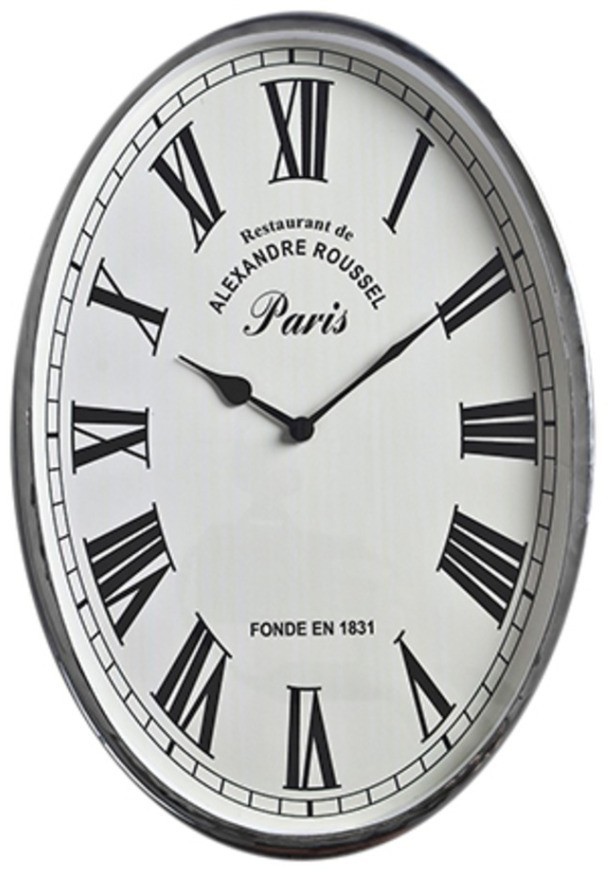 Часы 47-325-46, металл, стекло, chrom, ROOMERS FURNITURE