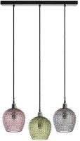 Светильник подвесной каскадный aurora, 65х18 см, сливовый/зеленый/серый (76563)