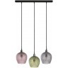Светильник подвесной каскадный aurora, 65х18 см, сливовый/зеленый/серый (76563)
