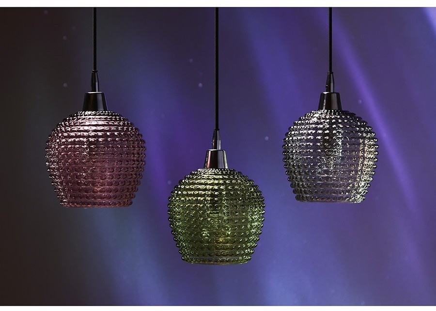 Светильник подвесной каскадный aurora, 65х18 см, сливовый/зеленый/серый (76563)