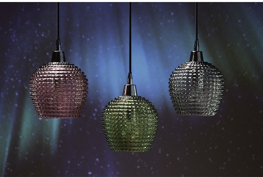 Светильник подвесной каскадный aurora, 65х18 см, сливовый/зеленый/серый (76563)