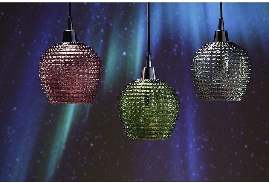 Светильник подвесной каскадный aurora, 65х18 см, сливовый/зеленый/серый (76563)