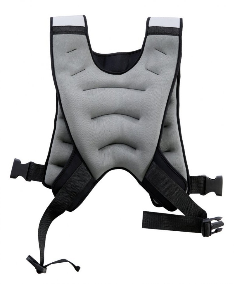 БЕЗ УПАКОВКИ Жилет-утяжелитель WT-301, серый, 5 кг (2104313)