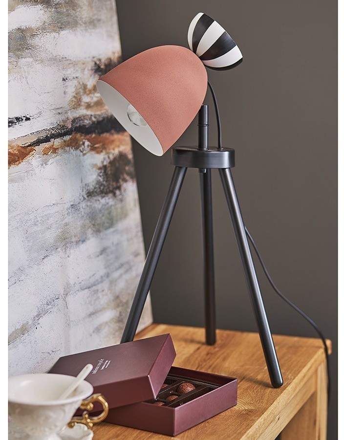 Светильник настольный anniken, D20х58 см, терракотовый (77036)