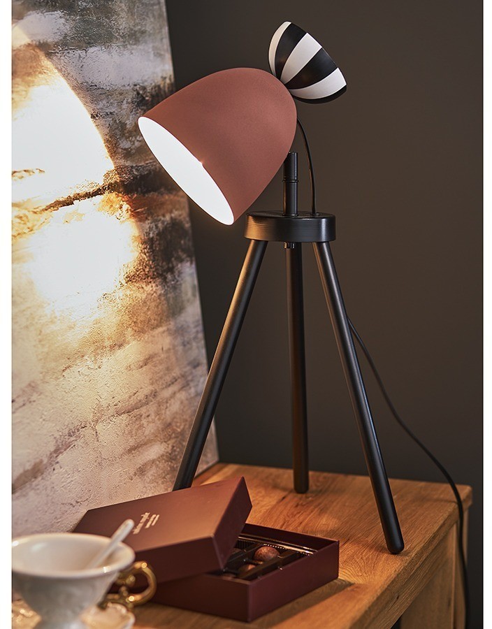 Светильник настольный anniken, D20х58 см, терракотовый (77036)