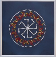 Картина Оберег Колядник с кристаллами Swarovski (1426)