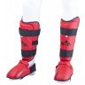 Защита голень-стопа Force Red, к/з, детский (805515)