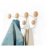 Вешалка настенная dotsy, белая/натуральное дерево (75209)