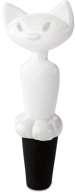 Пробка для бутылки miaou, белая (60545)