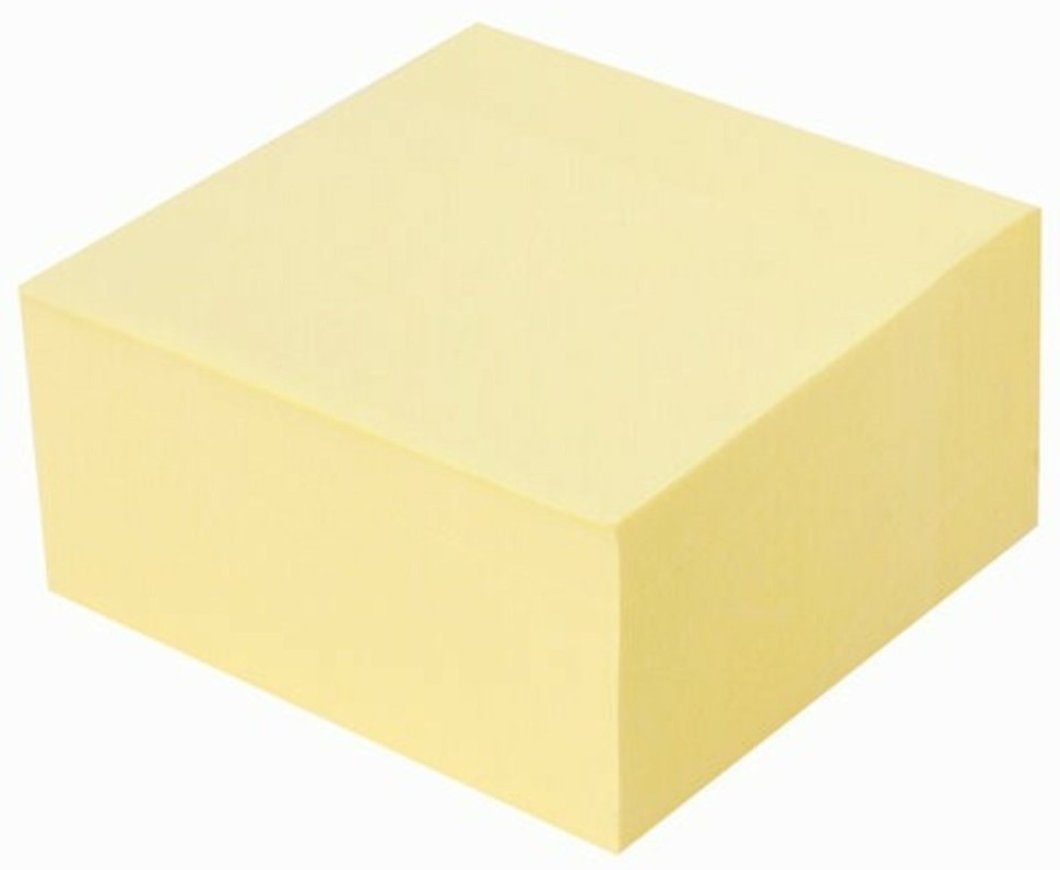Блок самоклеящийся (стикеры) Brauberg 76х76 мм 400 листов желтый 111353 (6) (85482)