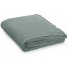 Покрывало вафельное из хлопка цвета шалфея из коллекции essential, 230х250 см (77461)