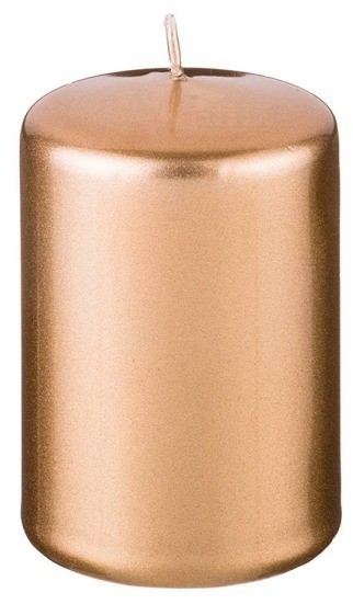Свеча d5,8*9 см золотой металлик (TT-00015269)