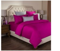 Кпб 2-х сп &quot;богема&quot;х/б 100%,фуксия, сатин,подод175*215 -1шт., пр(сер)240*240 -1шт., нав 50*70-2шт SANTALINO (985-003)