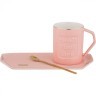 Чайный набор "break time" на 1пер.  3пр. 250мл, розовый Lefard (90-1035)