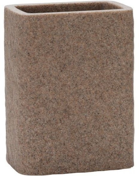 Andrea House Стакан для зубных щеток песок и хром BA60262