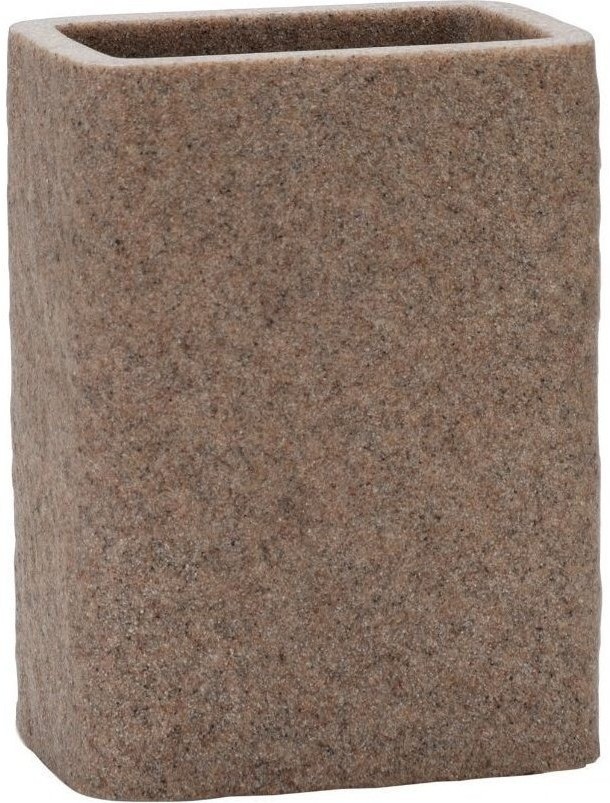 Andrea House Стакан для зубных щеток песок и хром BA60262