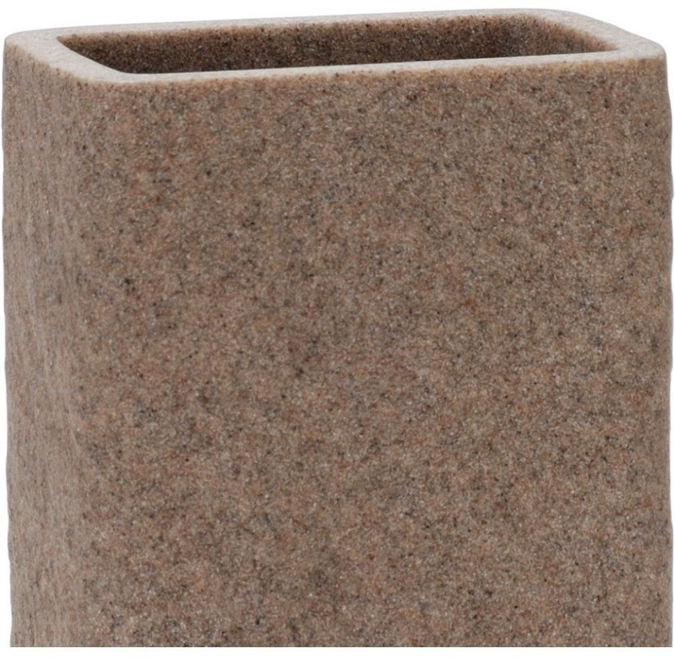 Andrea House Стакан для зубных щеток песок и хром BA60262