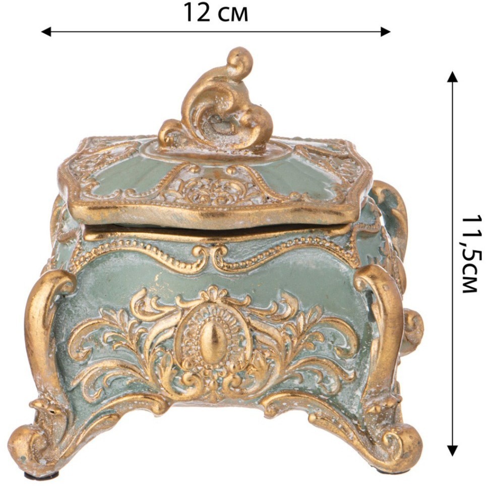Шкатулка коллекция "рококо", 12*11,2*11,1cm Lefard (504-374)