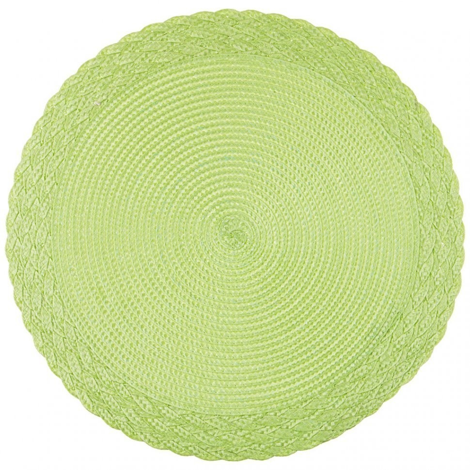Набор подстановочных салфеток "fresh" диаметр=38 см из 4 шт цвет: сочный лайм Lefard (771-086)