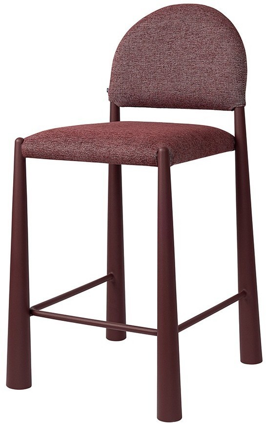 Стул полубарный freddi, рогожка, глинтвейн (78616)