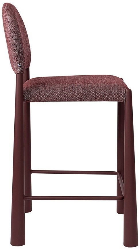 Стул полубарный freddi, рогожка, глинтвейн (78616)