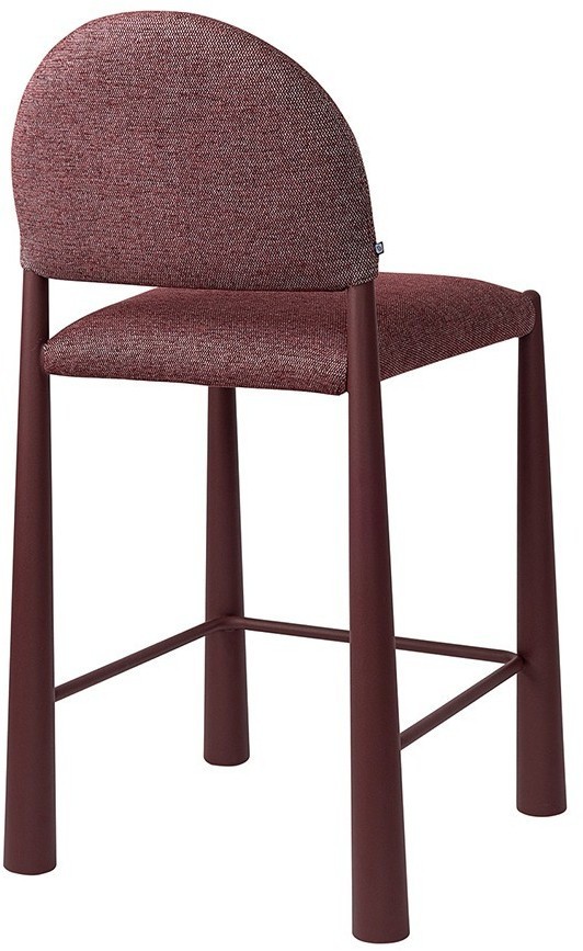 Стул полубарный freddi, рогожка, глинтвейн (78616)