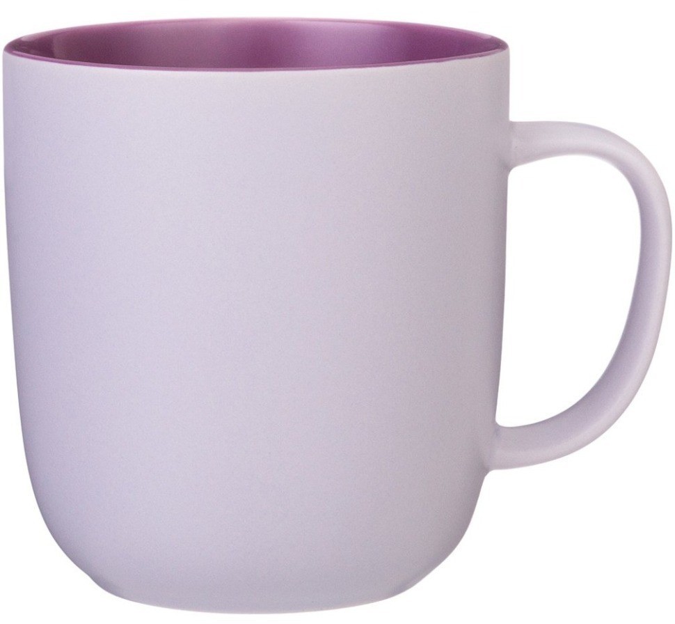Кружка bronco "velour" 400 мл лиловая (407-144)